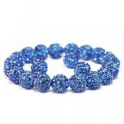10mm rhinestone beads, light sapphire blue