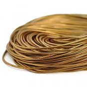 Soft purl wire for bead embroidery, 1mm, bronze-colored