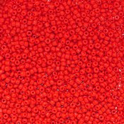 Seed beads, approx. 2mm, red