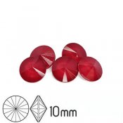 Aurora rivoli kristaller, 10mm (SS45), Crystal Royal Red