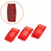 Acrylic Carrier Beads, 9x18mm, red