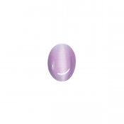 Cabochon, cat's Eye glass, 13x18mm oval, light purple