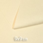 Ecological ultrasuede, approx. 9x9cm, cream
