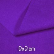 Высококачественная искусственная замша, прим. 9x9см, фиолетовая
