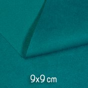 Ecological ultrasuede, approx. 9x9cm, teal