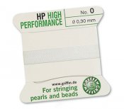 Griffin High Performance: extremely strong white thread with a needle, 2m