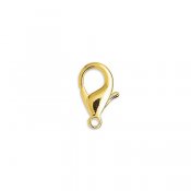 Lobster claw clasps, gold-plated stainless steel