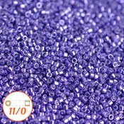 Miyuki Delica 11/0, galvanized purple dyed