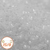 Miyuki Delica 15/0, opal white ceylon