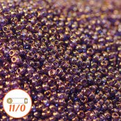 Miyuki seed beads 11/0, lavender blue gold luster