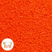 Miyuki seed beads 11/0, opaque orange