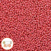 Бисер Miyuki Rocailles 11/0, duracoat galvanized light cranberry