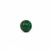 Undrilled round bead, malachite imitation, approx. 9-10mm, 1pc