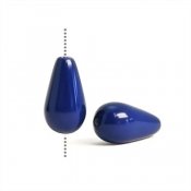 Хрустальный жемчуг Preciosa Nacre Pearls, капли 15x8мм, Navy Blue