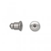 Ear nuts for studs, stainless steel