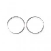 Linking rings, stainless surgical steel, 25mm