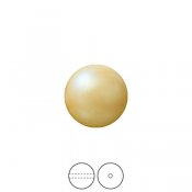 Preciosa Nacre Pearls (premium quality), 12mm, Pearlescent Yellow