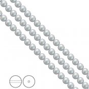 Preciosa Nacre Pearls (premiumkvalitet), 5mm, Pearlescent Grey