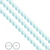 Preciosa Nacre Pearls (premiumkvalitet), 6mm, Ligh Blue
