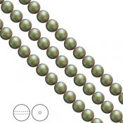 Preciosa Nacre Pearls (premiumkvalitet), 8mm, Pearlescent Khaki