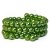 Glass pearls, 8mm beads, green, 40g