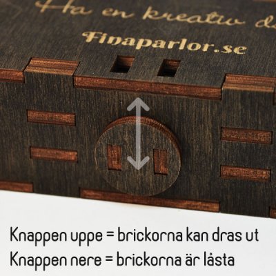 Exklusiva låsbara antispill-brickor för seed beads och små pärlor, mörkbruna