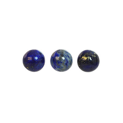 Cabochon, naturlig lapis lazuli, 8mm rund