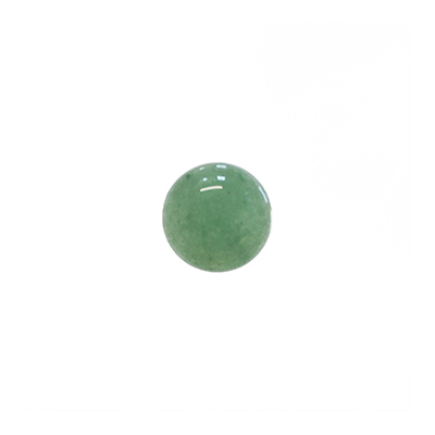 Cabochon, naturlig grön aventurin, 10mm rund