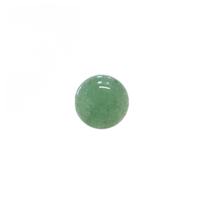Cabochon, naturlig grön aventurin, 12mm rund