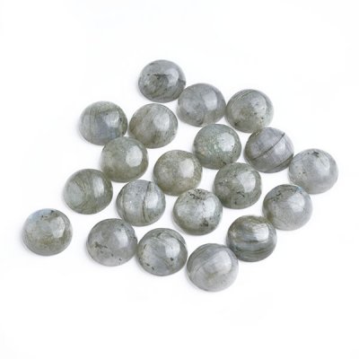 Cabochon, natural light labradorite, approx. 12mm