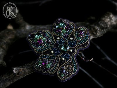 Soft purl wire for bead embroidery, 1mm, lavender grey/gunmetal, approx. 35-40cm x 3