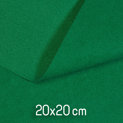 Ecological ultrasuede, approx. 20x20cm, dark green