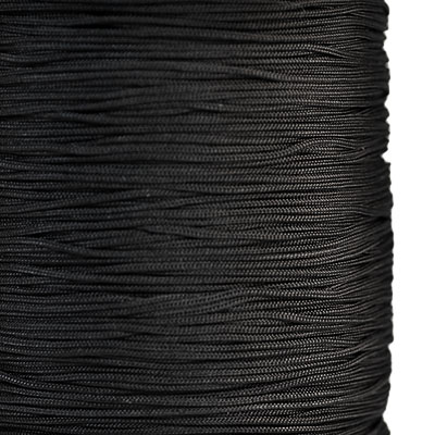 Kinesisk knyttråd av polyester, 1mm, svart