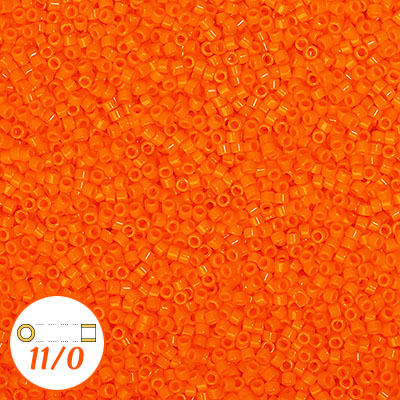 Miyuki Delica 11/0, opaque light orange