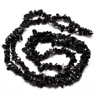 Naturliga stenchips, svart obsidian