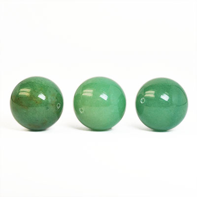 Stora pärlor av naturlig grön aventurin, 18mm
