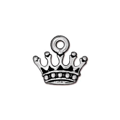 TierraCast berlock King's Crown, 14x15mm, silverpläterad