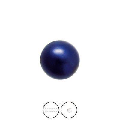 Preciosa Nacre Pearls (premiumkvalitet), 10mm, Dark Blue