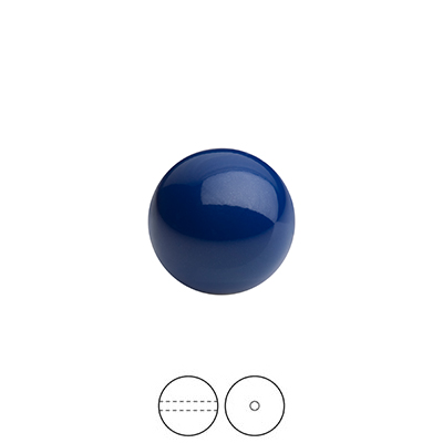 Preciosa Nacre Pearls (premiumkvalitet), 10mm, Navy Blue