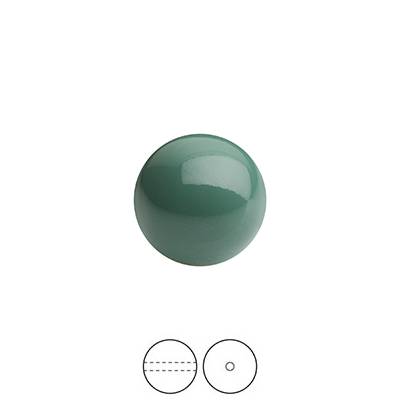 Preciosa Nacre Pearls (premiumkvalitet), 10mm, Sage